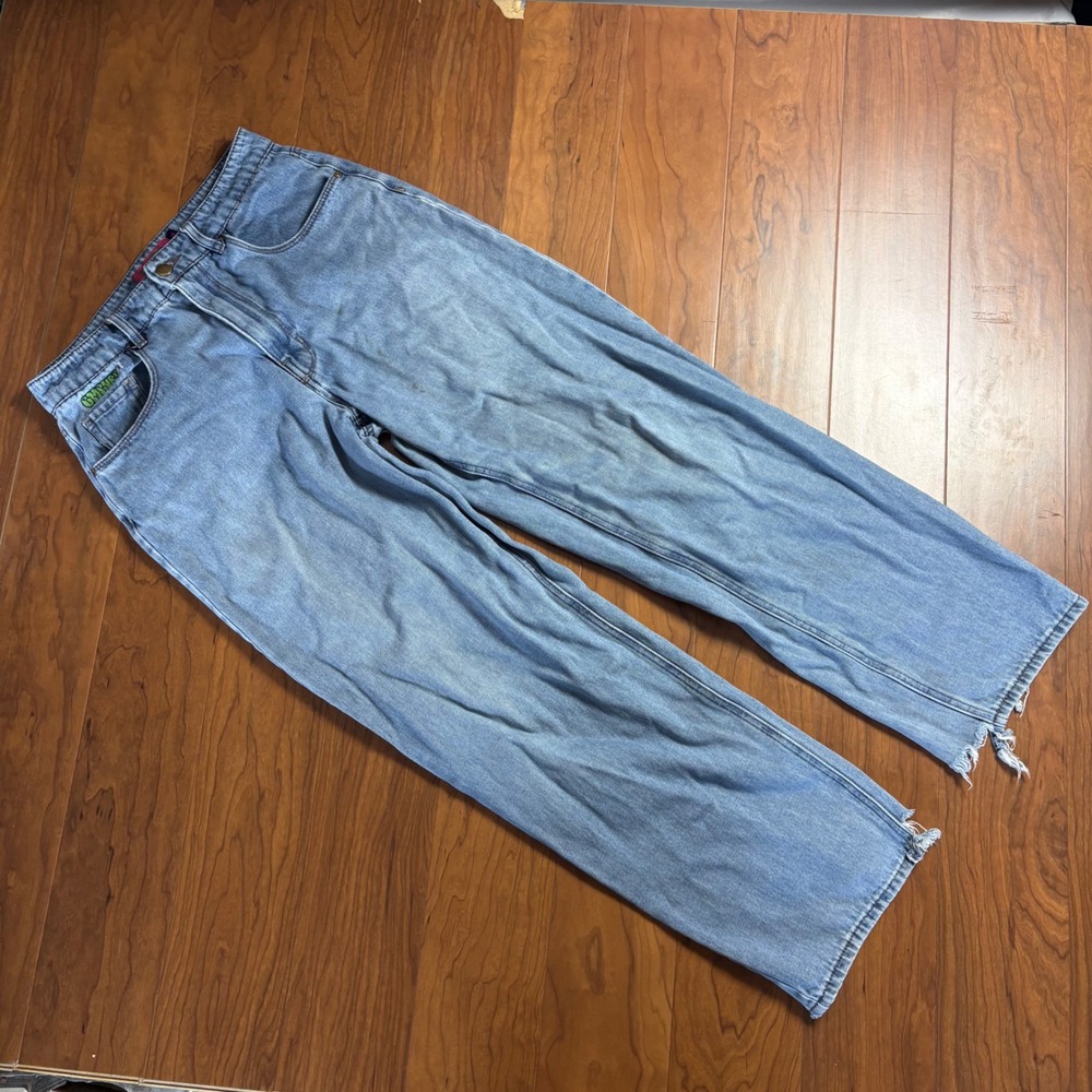 Empyre Loose Fit Light Wash Skate Jeans Size 10 Wide Leg Blue Denim Streetwear